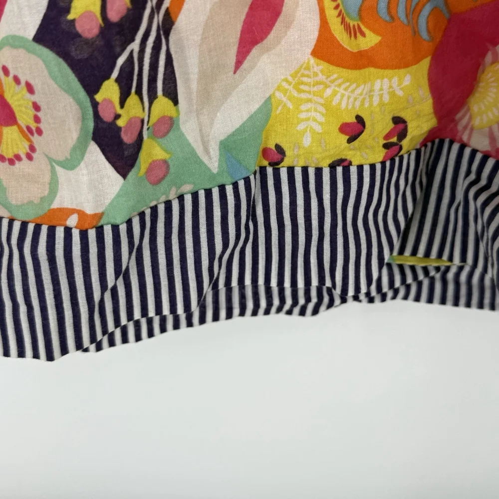 Boden Floral Tunic Length Swimwear Cover Up Women’s Size 2